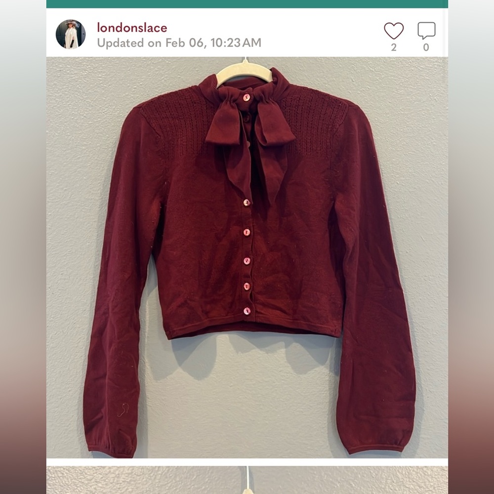 ISO Nanette Lepore cropped sweater